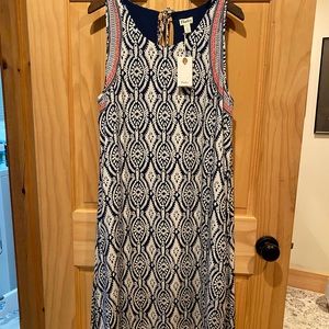 Viscose a-line sleeveless dress